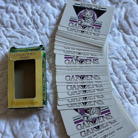 Busch Gardens White Tiger Big Cat Wildlife Preservation 54 Deck Playing Cards - Picture 4 of 9